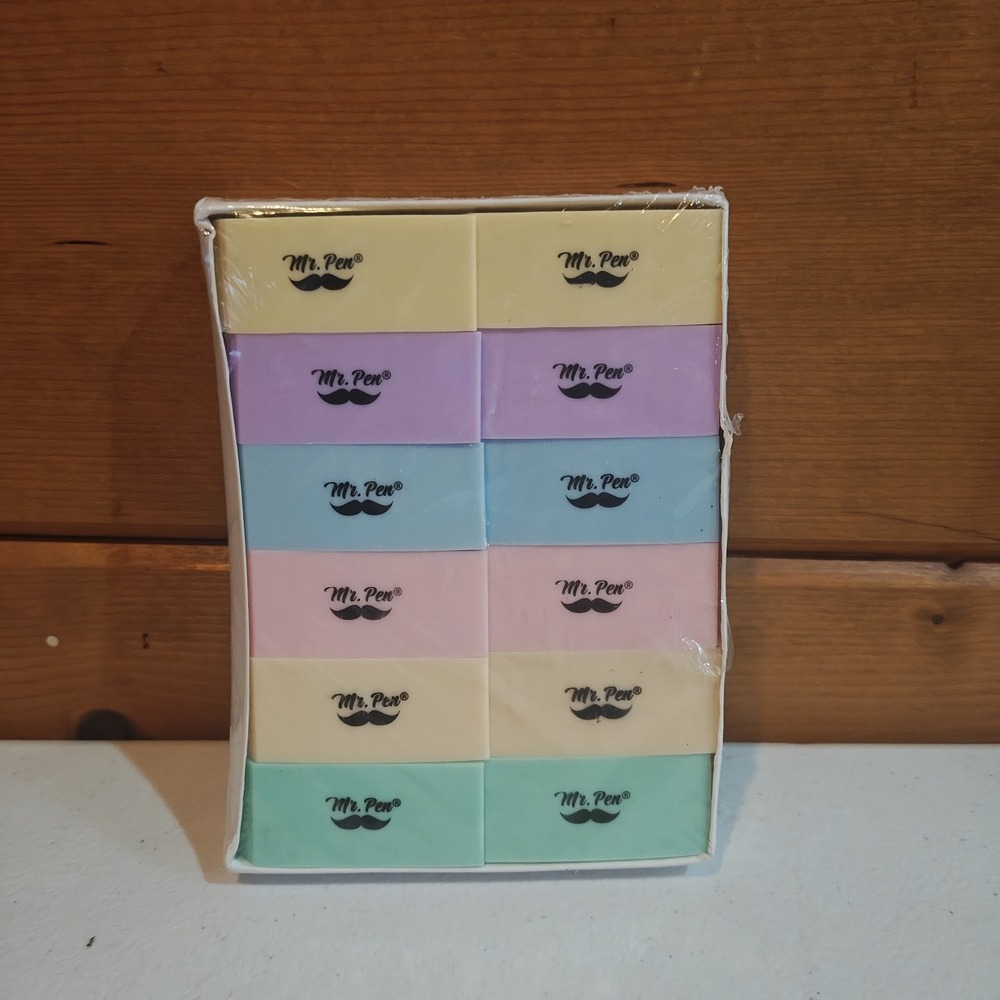 24 Piece Mr. Pen Eraser Kit Classroom Pack Art 840316924245 multicolor ZB1